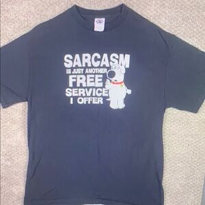 Black Graphic T-Shirt with Cartoon Print